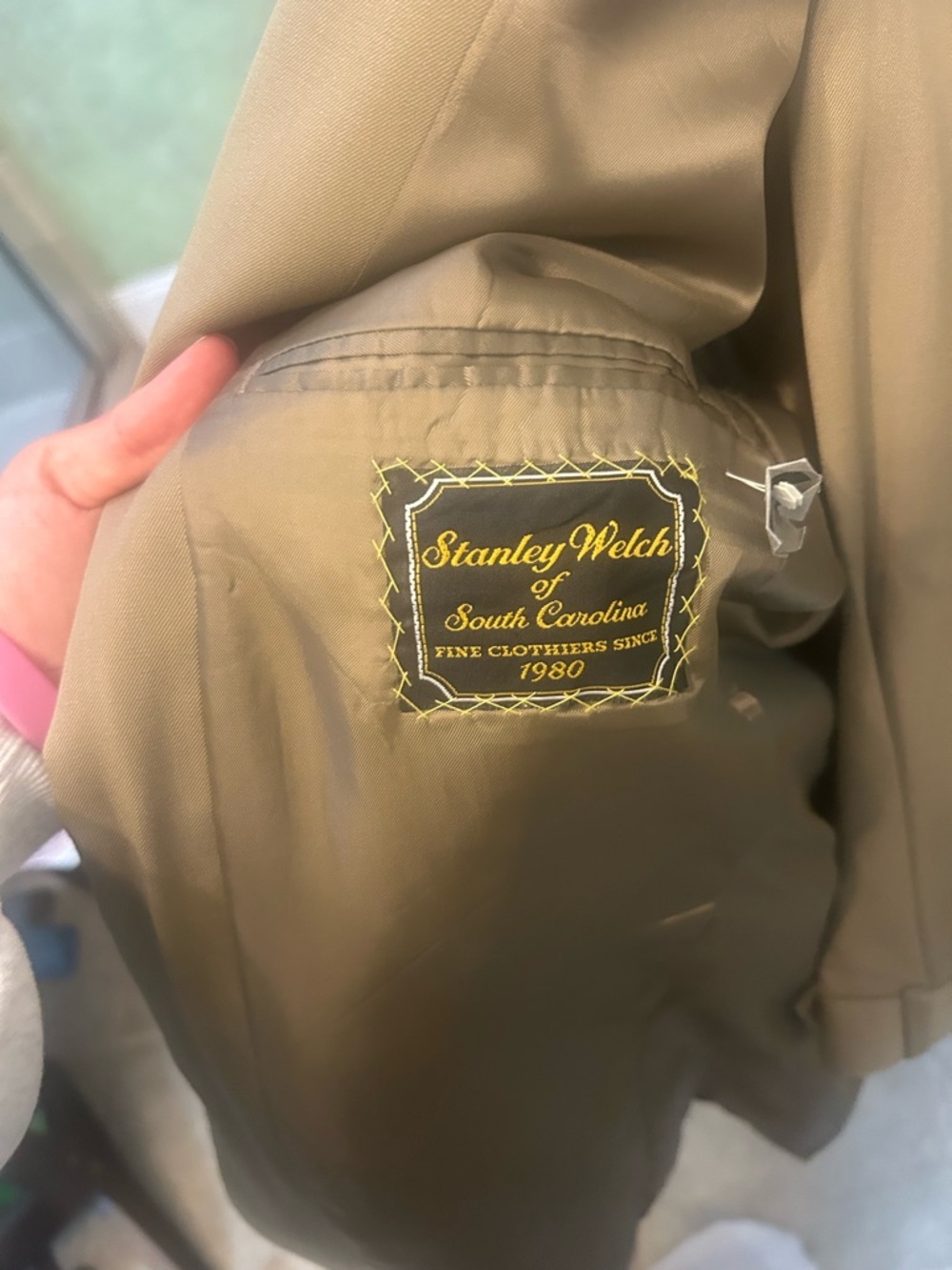 Stanley Welch khaki Blazer and suit pants